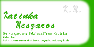 katinka meszaros business card